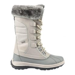 Buty Śniegowce damskie wysokie CMP THALO ocieplane skóra nubukowa. Szare obuwie trekkingowe damskie CMP, na zimę. Za 519.99 zł.