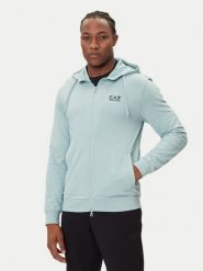 EA7 Emporio Armani Bluza 8NPM33 PJVRZ U9066 Niebieski Regular Fit. Niebieskie bluzy bez kaptura męskie EA7 Emporio Armani, m, z bawełny. Za 339.99 zł.
