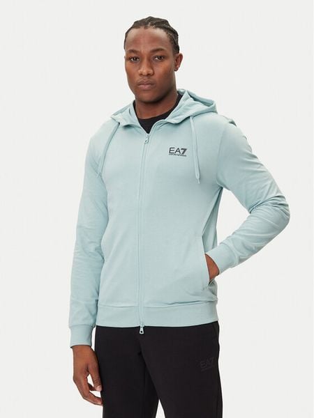 EA7 Emporio Armani Bluza 8NPM33 PJVRZ U9066 Niebieski Regular Fit. Niebieskie bluzy bez kaptura męskie EA7 Emporio Armani, m, z bawełny. Za 339.99 zł.