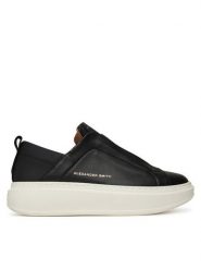 Alexander Smith Sneakersy Wembley Slip-On-ASBCWLW Czarny. Czarne trampki i tenisówki damskie Alexander Smith, bez wzorów, ze skóry. Za 699.99 zł.