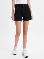 Calvin Klein Jeans szorty dżinsowe Kobiety Bawełna czarny, 31. Czarne szorty damskie Calvin Klein Jeans, bez wzorów, z bawełny. Za 249.95 zł.