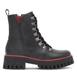 Trapery Lasocki. Czarne trapery damskie Lasocki, bez obcasa. Za 299.99 zł.