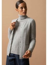 Perfect Cashmere Kaszmirowy kardigan w kolorze szarym rozmiar: XXL. Szare kardigany damskie Perfect Cashmere, xxl, bez wzorów, z kaszmiru. Za 347.99 zł.