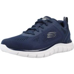 Buty SKECHERS TRACK Niebieski. Niebieskie buty fitness męskie Skechers, na fitness i siłownię. Za 490.00 zł.
