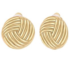 Yokoamii Klipsy do uszu z pozlacanej stopu metali Kolczyki 1 ct Damski. Żółte kolczyki damskie Yokoamii, pozłacane, z klipsem. Za 159.99 zł.