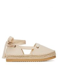 DeeZee Espadryle ZYLS093 Beżowy. Brązowe espadryle damskie DeeZee, bez wzorów, z materiału, bez obcasa. Za 119.99 zł.