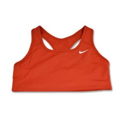 Stanik sportowy Nike Swoosh Pro-padded Bra Wmns. Czarne biustonosze sportowe damskie Nike, bez wzorów. Za 150.30 zł.