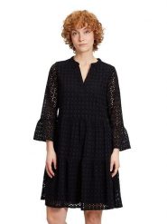 CARTOON Sukienka w kolorze czarnym rozmiar: 40. Czarne sukienki damskie Cartoon, bez wzorów, z bawełny, bez kołnierzyka, bez ramiączek, midi. Za 118.28 zł.