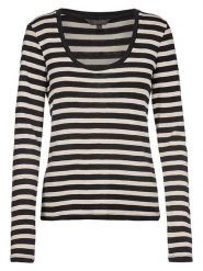 Herrlicher Koszulka "Kallie" w kolorze czarno-białym rozmiar: M. Białe t-shirty damskie Herrlicher, m, bez wzorów, z bawełny, bez kołnierzyka. Za 199.95 zł.