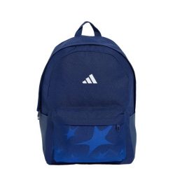 Plecak Tiro z grafiką. Niebieskie plecaki damskie Adidas, bez wzorów, z materiału. Za 129.00 zł.