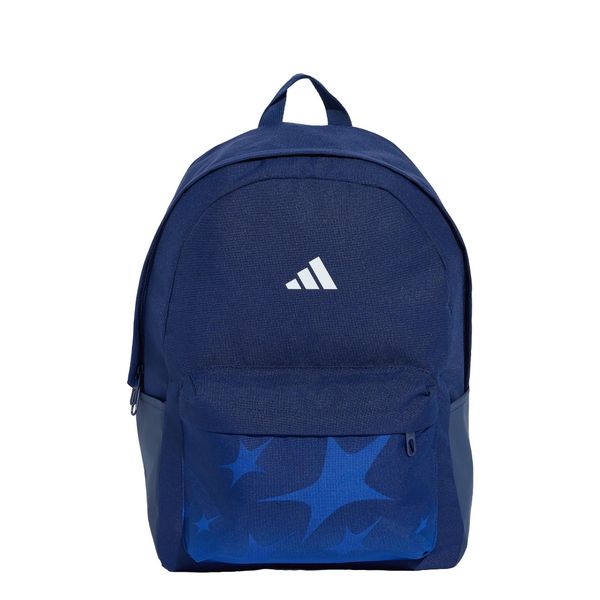 Plecak Tiro z grafiką. Niebieskie plecaki damskie Adidas, bez wzorów, z materiału. Za 129.00 zł.