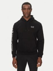 EA7 Emporio Armani Bluza 7M000570 AF10377 MC001 Czarny Regular Fit. Czarne bluzy bez kaptura męskie EA7 Emporio Armani, m, z bawełny. Za 389.99 zł.