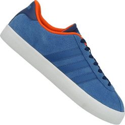 Niebieskie Buty adidas Vl Court Vulc M AW3963. Niebieskie buty sportowe na co dzień męskie Adidas, na wiosnę, z materiału, bez zapięcia. W wyprzedaży za 289.00 zł.