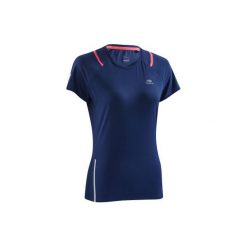 Koszulka do biegania RUN DRY+ damska. Białe t-shirty damskie KALENJI, bez wzorów, z elastanu, bez kołnierzyka. Za 69.99 zł.