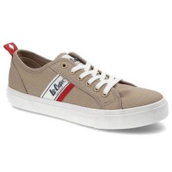 Beżowe Trampki Lee Cooper Modne Buty Damskie. Brązowe trampki i tenisówki damskie Lee Cooper, z aplikacjami, z materiału. Za 99.99 zł.