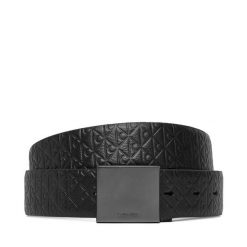 Pasek Calvin Klein. Czarne paski męskie CALVIN KLEIN, bez wzorów. Za 289.99 zł.