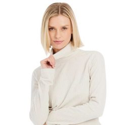 Protest Sweter narciarski/snowboardowy damski. Białe swetry klasyczne damskie Protest, na zimę, s, z materiału, bez kołnierzyka. Za 205.55 zł.