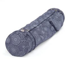 Bawełniana torba na matę do jogi Bodhi Asana Bag 60 - granatowy. Białe torebki klasyczne damskie BODHI, bez wzorów, z bawełny, bez dodatków. Za 99.99 zł.