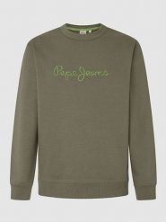 Pepe Jeans Bluza "New Joe" w kolorze khaki rozmiar: L. Brązowe bluzy bez kaptura męskie Pepe Jeans, l, z bawełny. Za 122.96 zł.