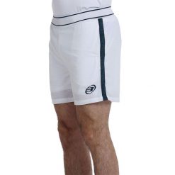 Short Bullpadel Lobios 25v. Białe szorty męskie bullpadel, bez wzorów, z materiału. Za 229.75 zł.