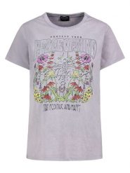 Sublevel Koszulka w kolorze fioletowym rozmiar: M. Różowe bluzki damskie Sublevel, m, bez wzorów, bez kołnierzyka. Za 43.99 zł.