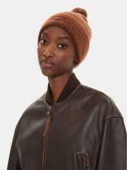 Calvin Klein Czapka Embroidery Airy K60K612586 Brązowy. Brązowe czapki zimowe damskie CALVIN KLEIN, z materiału. Za 249.99 zł.