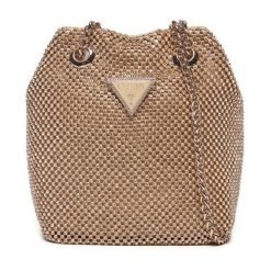 Torebka Guess. Brązowe torebki klasyczne damskie Guess, z aplikacjami, bez dodatków. Za 549.99 zł.