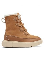 Sorel Śniegowce Youth Explorer III Lace Wp 2088512253 Brązowy. Brązowe kozaki dziewczęce Sorel, bez wzorów, ze skóry, bez obcasa. Za 369.99 zł.