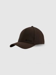 4F Czapka z daszkiem strapback uniseks 4F x Robert Lewandowski - brązowa S/M (58cm). Brązowe czapki męskie 4f, bez wzorów, z syntetyku, sportowe. Za 89.99 zł.
