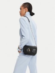 Patrizia Pepe Torebka 8B0219/L113-K470 Czarny. Czarne torebki wieczorowe Patrizia Pepe, bez wzorów, ze skóry, wizytowe, bez kołnierzyka, bez ramiączek. Za 869.99 zł.