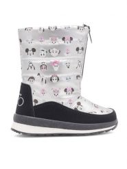 Disney 100 Śniegowce AW23-214D100 Srebrny. Szare kozaki dziewczęce Disney 100, z materiału. Za 111.99 zł.