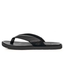 Ugg Australian M Seaside Ii Sandały Z Klapkami Dorosłych. Czarne sandały męskie Ugg, z gumy, bez zapięcia. Za 442.15 zł.
