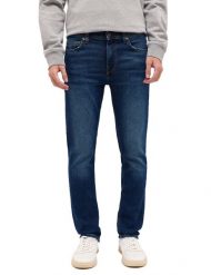 Męskie Spodnie Jeansowe Mustang Style Vegas Slim Denim Blue 1016310 5000 883. Niebieskie spodnie materiałowe męskie Mustang, bez wzorów, z denimu. Za 219.99 zł.