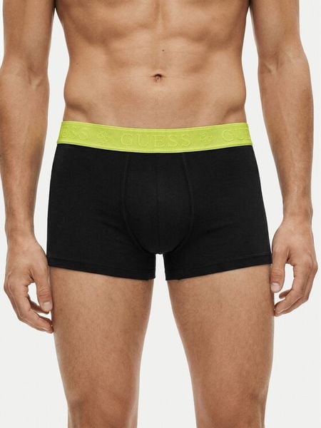 Guess Komplet bokserek U6GG23 K6YW1 Czarny. Czarne bokserki męskie Guess, z aplikacjami, z bawełny. Za 179.99 zł.