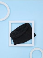 Komin - czarny. Czarne szaliki dziecięce Sinsay, z materiału, bez ramiączek. Za 12.99 zł.