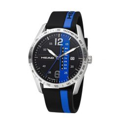 Zegarek sportowy Head Athens czarno-niebieski. Czarne, cyfrowe zegarki damskie HEAD, ze stali. Za 330.00 zł.