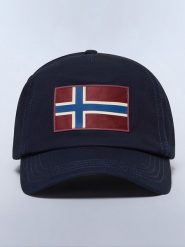 NAPAPIJRY Czapka "Falis 2" w kolorze granatowym rozmiar: onesize. Niebieskie czapki męskie NAPAPIJRY, bez wzorów, z bawełny, sportowe. Za 131.74 zł.