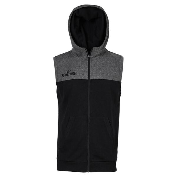 Kurtka Spalding Street Hooded Sleeveless. Czarne kurtki męskie Spalding, bez wzorów, eleganckie, bez kaptura. Za 266.00 zł.