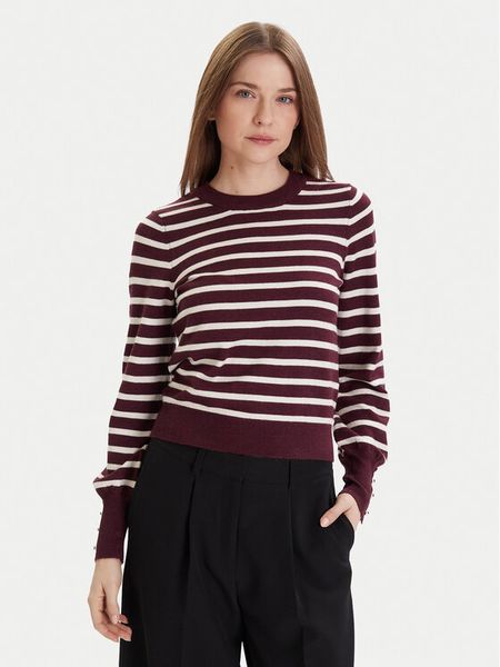 Vero Moda Sweter Happy 10336333 Fioletowy Regular Fit. Fioletowe swetry klasyczne damskie Vero Moda, xs, z syntetyku, bez kołnierzyka. Za 129.99 zł.