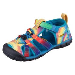 Sandały Keen skórzane niebieskie na lato. Niebieskie obuwie trekkingowe damskie Keen, na lato. Za 276.60 zł.