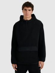 4F Bluza polarowa w kolorze czarnym rozmiar: S. Czarne bluzy z kapturem męskie 4f, s, z polaru. Za 109.99 zł.