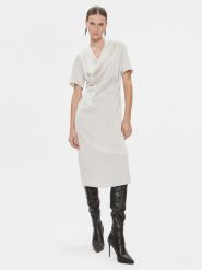 Bruuns Bazaar Sukienka codzienna Nemi BBW3622 Szary Regular Fit. Szare sukienki damskie Bruuns Bazaar, na co dzień, bez wzorów, z syntetyku, bez kołnierzyka, bez ramiączek, proste. Za 469.99 zł.