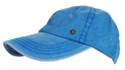 Letnia Męska Czapka z Daszkiem, Regulowane Zapięcie, Turkusowa. Niebieskie czapki męskie Pako Jeans, na lato, bez wzorów, z bawełny. Za 49.00 zł.
