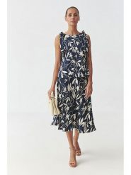 TATUUM Bluzka w kolorze granatowo-białym rozmiar: 38. Niebieskie bluzki damskie Tatuum, bez wzorów, bez kołnierzyka, bez ramiączek. Za 141.19 zł.