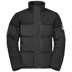 KURTKA ZIMOWA MĘSKA Jack Wolfskin NATURE CORDUROY JACKET W 1206171_635. Czarne kurtki męskie Jack Wolfskin, na zimę, m, bez wzorów, z dresówki, sportowe, bez kaptura. Za 529.99 zł.