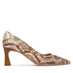 Czółenka Hispanitas. Brązowe czółenka damskie Hispanitas, bez wzorów, bez obcasa. Za 569.99 zł.