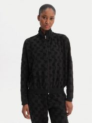 HUGO Bluza Monogram 50556831 Czarny Regular Fit. Czarne bluzy bez kaptura damskie Hugo, xxl, z bawełny. Za 449.99 zł.