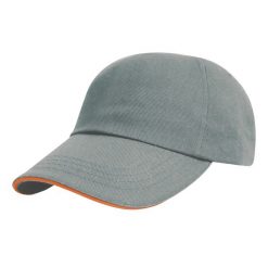 Czapka Z Daszkiem Sandwich Ze Szczotkowanej Bawełny. Czarne czapki z daszkiem damskie RESULT HEADWEAR, bez wzorów, z bawełny. Za 38.99 zł.
