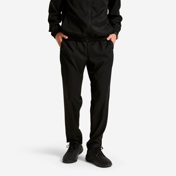 Spodnie dresowe męskie Domyos. Czarne spodnie sportowe męskie DOMYOS, z dresówki. Za 44.99 zł.