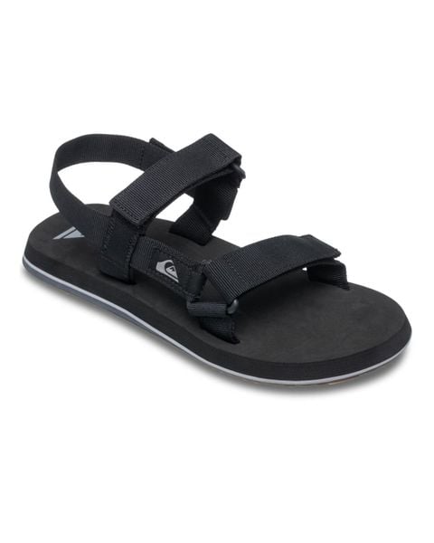 Sandały dla Mężczyzn MONKEY CAGED Czarny. Czarne sandały męskie Quiksilver, z gumy, bez zapięcia. Za 189.99 zł.